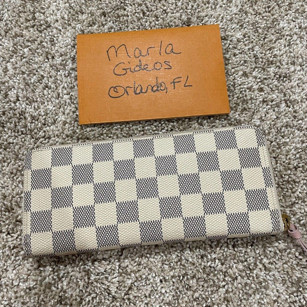 Louis a Vuitton Clemence wallet Damier Azur